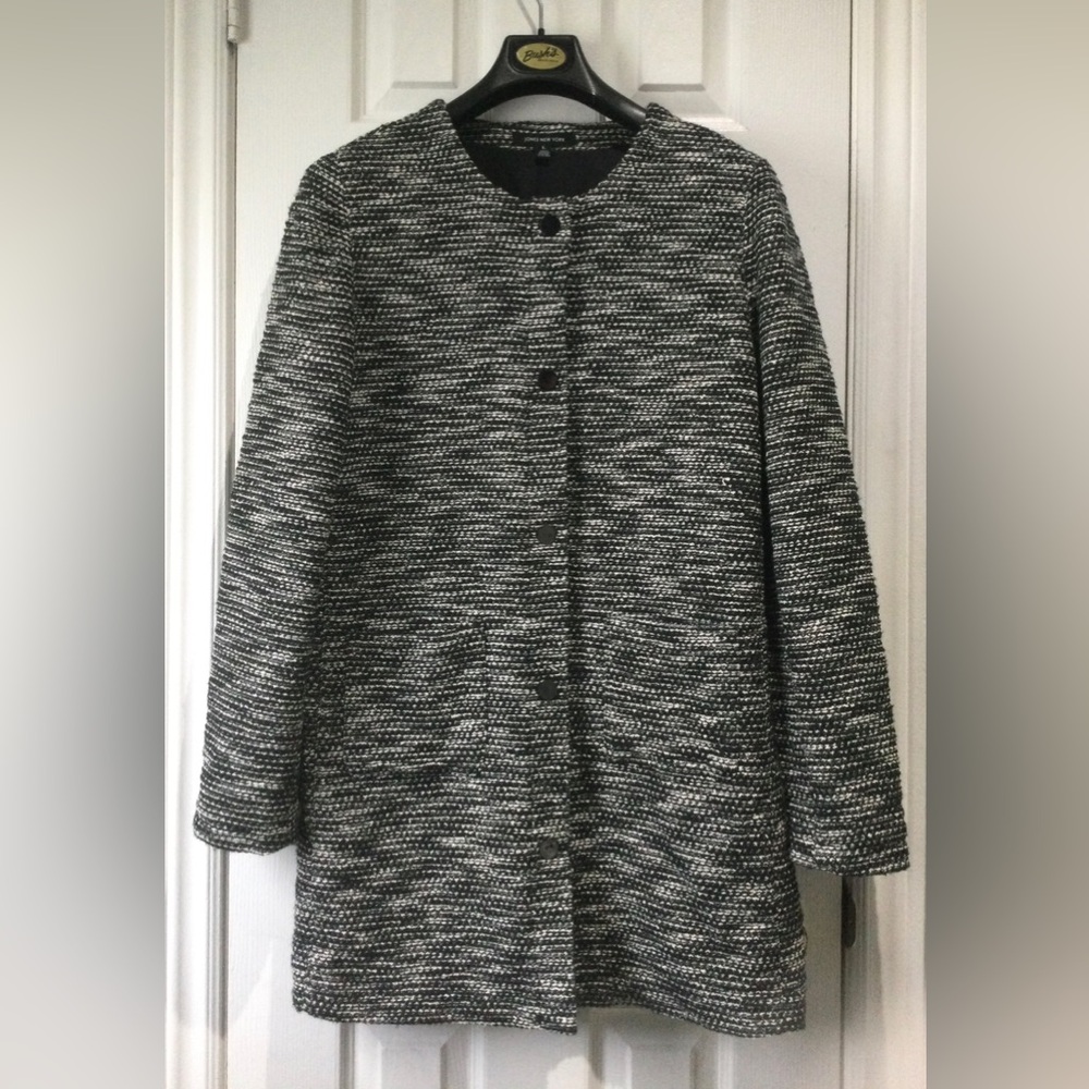 Jones New York Women’s Monochrome Tweed Jacket